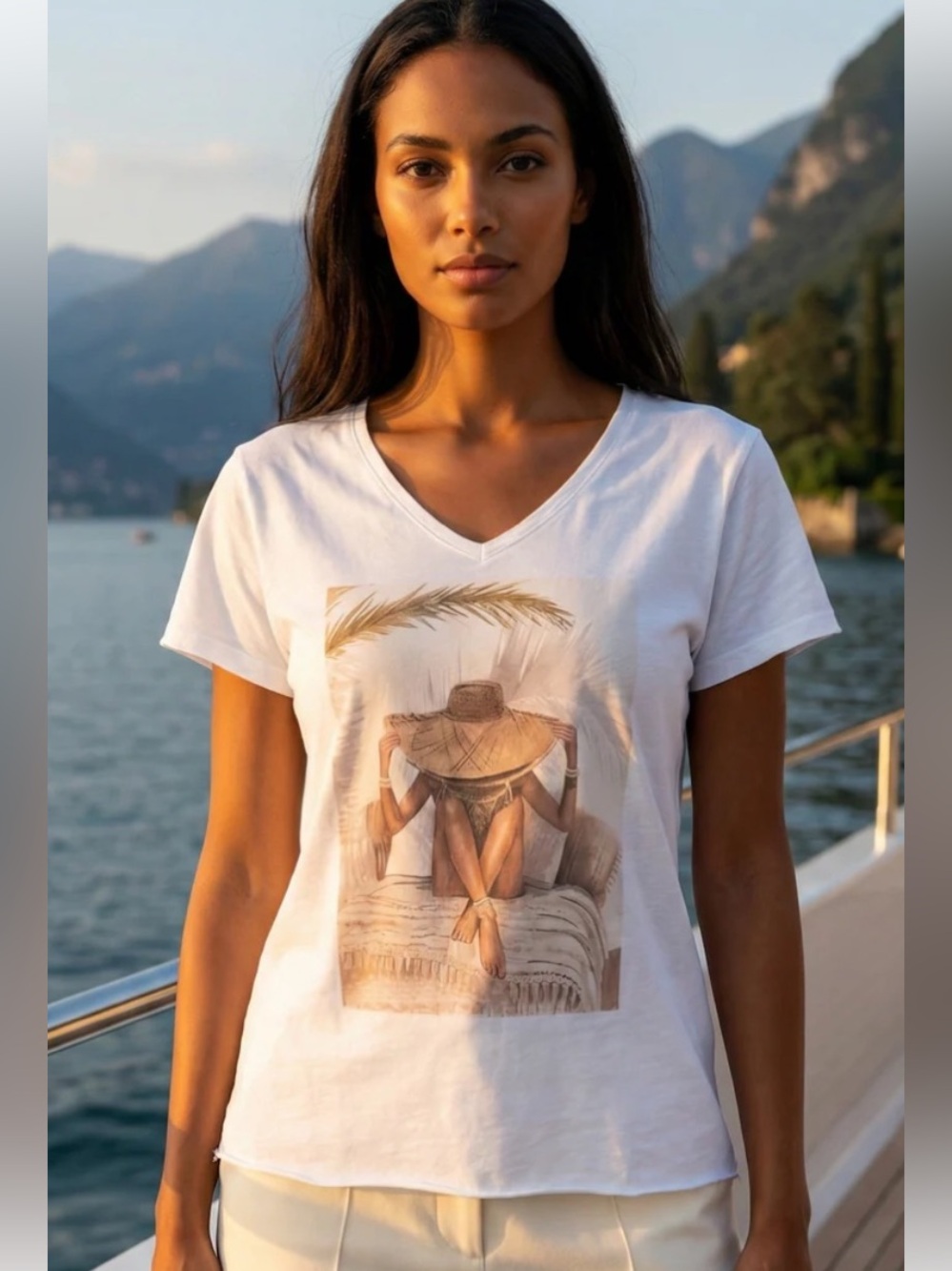❤️ 312 LOOWIE Italian
One Size boho sun-kissed scene Cotton Tee